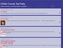 Tablet Screenshot of clintoncountyteaparty.blogspot.com