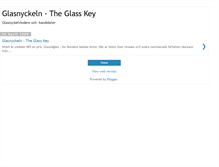 Tablet Screenshot of glasnyckeln.blogspot.com