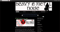 Desktop Screenshot of heavymetalnoise.blogspot.com