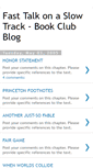Mobile Screenshot of fasttalkonaslowtrack.blogspot.com