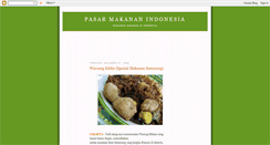 Desktop Screenshot of pasarmakananindonesia.blogspot.com