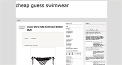 Desktop Screenshot of guessswimwear.blogspot.com