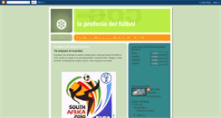 Desktop Screenshot of laprofeciadelfutbol.blogspot.com