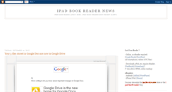 Desktop Screenshot of ipadbookreadernews.blogspot.com