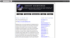 Desktop Screenshot of ghost-sightings.blogspot.com