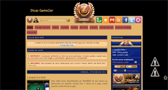 Desktop Screenshot of dicas-gamezer.blogspot.com