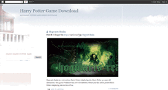 Desktop Screenshot of harrypotter-game-download.blogspot.com