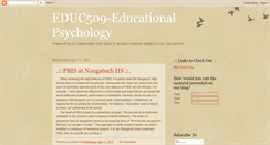 Desktop Screenshot of edpsyc509.blogspot.com