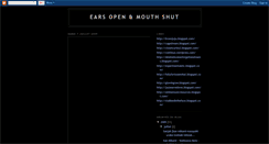 Desktop Screenshot of earsopenmouthshut.blogspot.com