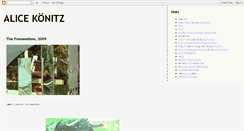 Desktop Screenshot of alicekoenitz.blogspot.com