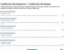 Tablet Screenshot of coldfusion-development.blogspot.com