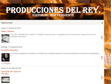 Tablet Screenshot of produccionesdelrey.blogspot.com