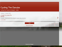 Tablet Screenshot of cyclingthedanube.blogspot.com