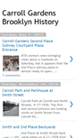 Mobile Screenshot of carrollgardenshistory.blogspot.com