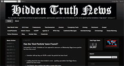 Desktop Screenshot of hiddentruthnews.blogspot.com