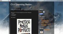 Desktop Screenshot of cplusplus-learning-basics.blogspot.com
