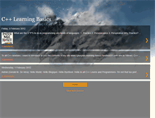 Tablet Screenshot of cplusplus-learning-basics.blogspot.com