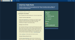Desktop Screenshot of americanmadeboots.blogspot.com