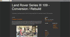 Desktop Screenshot of land-rover-rebuild.blogspot.com