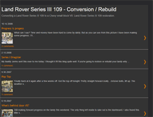 Tablet Screenshot of land-rover-rebuild.blogspot.com