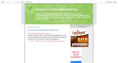 Desktop Screenshot of besparen-schuldbemiddeling.blogspot.com