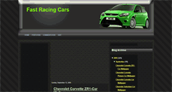 Desktop Screenshot of fastracingcars.blogspot.com