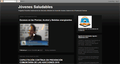 Desktop Screenshot of jovenessaludables.blogspot.com