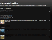Tablet Screenshot of jovenessaludables.blogspot.com