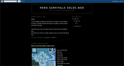 Desktop Screenshot of herosurvivalx.blogspot.com