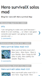 Mobile Screenshot of herosurvivalx.blogspot.com