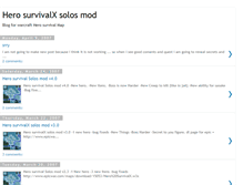 Tablet Screenshot of herosurvivalx.blogspot.com