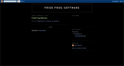 Desktop Screenshot of friedfrogsoftware.blogspot.com