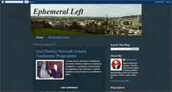 Desktop Screenshot of ephemeralleft.blogspot.com