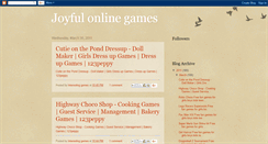 Desktop Screenshot of joyfulonlinegames.blogspot.com