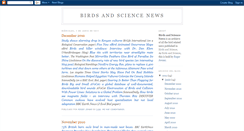 Desktop Screenshot of birdsandsciencenews.blogspot.com