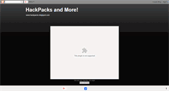 Desktop Screenshot of hackpacks.blogspot.com