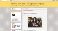 Desktop Screenshot of marisa-and-matt.blogspot.com