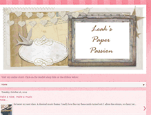 Tablet Screenshot of leahspaperpassion.blogspot.com