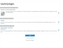Tablet Screenshot of inschrijvingen.blogspot.com