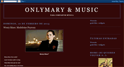 Desktop Screenshot of onlymarymusic.blogspot.com