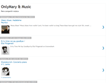 Tablet Screenshot of onlymarymusic.blogspot.com