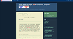Desktop Screenshot of chem241transcripts.blogspot.com