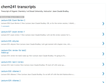 Tablet Screenshot of chem241transcripts.blogspot.com