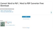 Tablet Screenshot of convertwordtopdf.blogspot.com