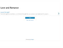 Tablet Screenshot of loveat-1stsight.blogspot.com