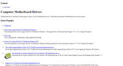 Desktop Screenshot of computermotherboarddrivers.blogspot.com