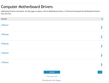 Tablet Screenshot of computermotherboarddrivers.blogspot.com