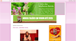 Desktop Screenshot of clubedasmulheresbeiras.blogspot.com