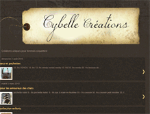 Tablet Screenshot of cybellecrea.blogspot.com