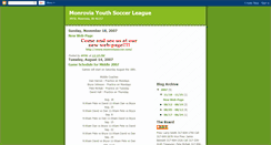 Desktop Screenshot of monroviayouthsoccer.blogspot.com